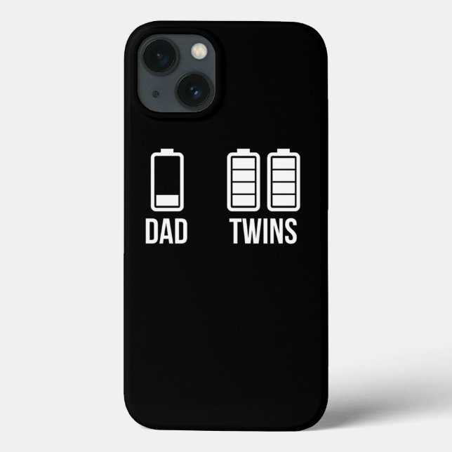 Mens Müred Vater Low battery Twins Full Charge lus Case-Mate iPhone Hülle (Rückseite)