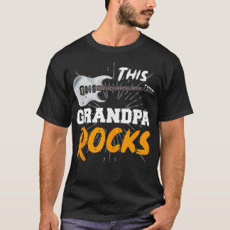 Mens Music Remüde Opa Vathers Day Gitarrist T-Shirt