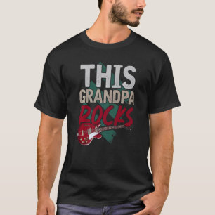 Mens Musician Remüde Grandpa Gitarrist Musik Reti T-Shirt