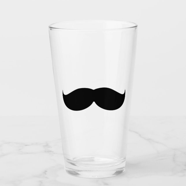 Mens Mustache Glas (Vorderseite)