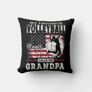Mens My Favorite Volleyball Player Calls Me Grandp Kissen