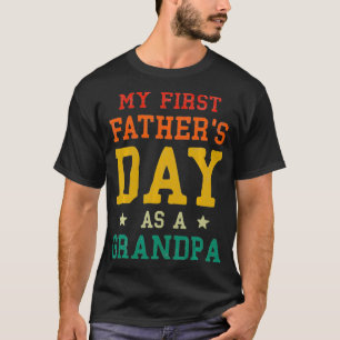 Mens My First Vathers Day als Opa Est 2021 Fi T-Shirt