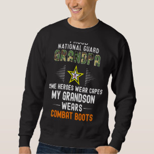 Mens My Grandson trägt Kampfstiefel mit Stolz auf  Sweatshirt