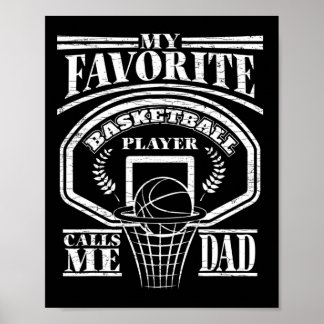 Mens My Lieblings-Bysketbyll-Player ruft mich Vate Poster