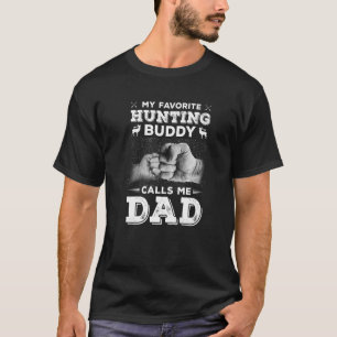 Mens My Lieblings-Jagdbuddy nennt mich Vater Hunti T-Shirt