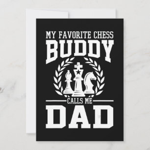 Mens My Lieblings Schach Buddy nennt mich Vater Ge Feiertagskarte