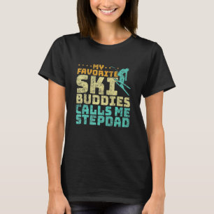 Mens My Lieblings Ski Buddies nennt mich Stepdad S T-Shirt
