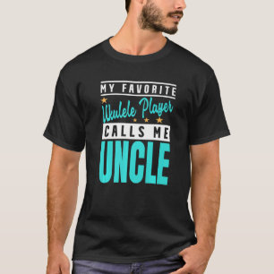 Mens My Lieblings Ukulele Player nennt mich Onkel T-Shirt