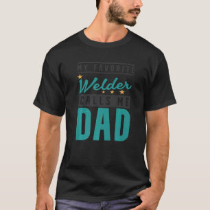 Mens My Lieblings Welder nennt mich Vater Welder V T-Shirt