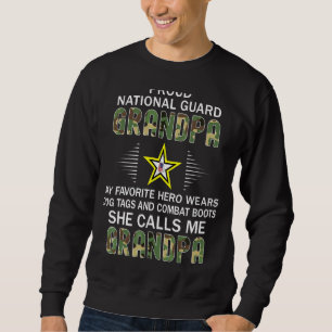 Mens My Lieblingsheld trägt Combat Boots National Sweatshirt