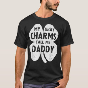 Mens my Lucky Charms nennen mich Daddy Funny St Pa T-Shirt