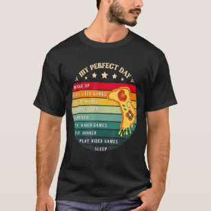 Mens My Perfect Day Video Games T-Shirt