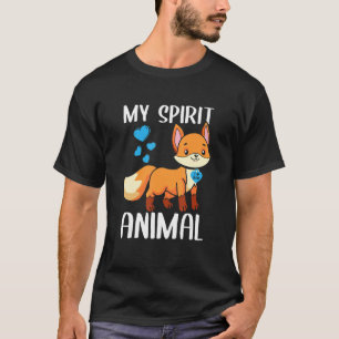 Mens My Spirit Animal Fox I Liebe Vater Herzchen V T-Shirt