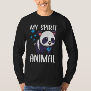 Mens My Spirit Animal Panda I Liebe Vater T-Shirt