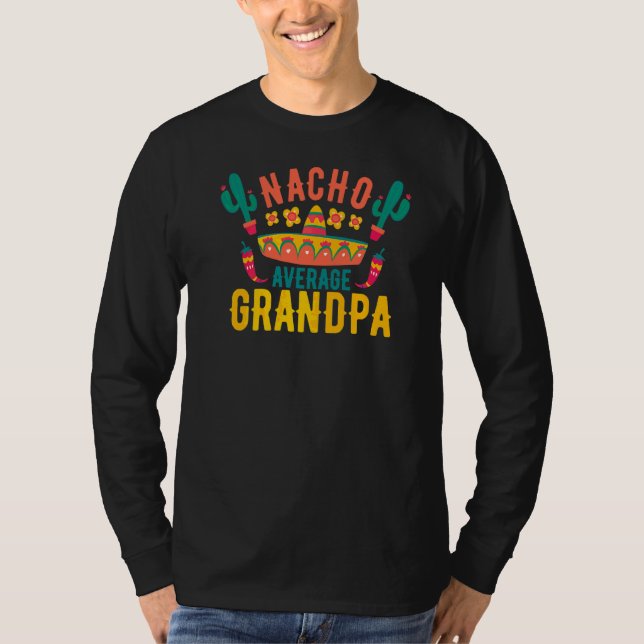 Mens Nacho Average Opa Cinco De Mayo Mexikos Ar T-Shirt (Vorderseite)