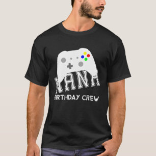 Mens Nana Birthday Crew Gamer Kindergeburtstag Par T-Shirt