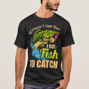 Mens Natürlich Komme Ich Schnell Ich Habe Fische Z T-Shirt