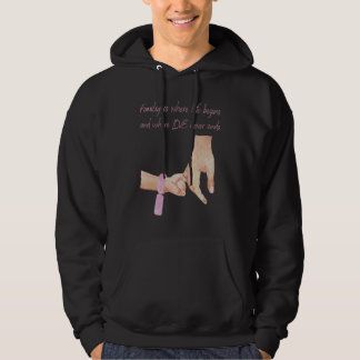 Mens neuer Papa eines Mädchens mit einem Baby F Hoodie
