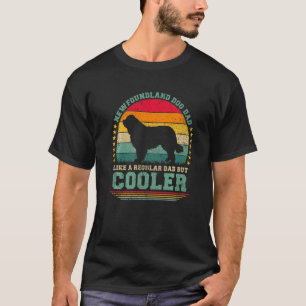 Mens Neufundland Hund Vater wie ein regelmäßiger V T-Shirt