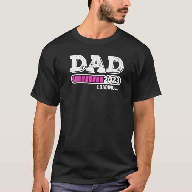 Mens New Dad 1. Mal Vater Est 2023 zum Vater beför T-Shirt (Vorderseite)