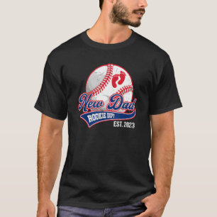 Mens New Dad Rookie Dept 2023 bald Vater Husba T-Shirt