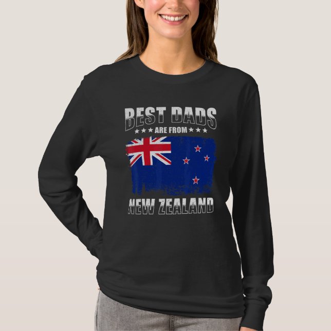 Mens New Zealand Dad Best Dads are from New Zealan T-Shirt (Vorderseite)