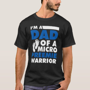 Mens Nicu I bin Vater eines Micro Preemie Warriors T-Shirt