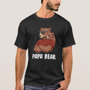 Mens Niedlich Papa Bear - Vater Kinder Tochter Soh T-Shirt