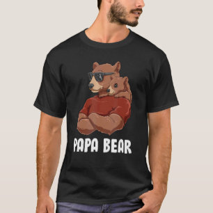 Mens Niedlich Papa Bear Vater Kinder Tochter Son P T-Shirt