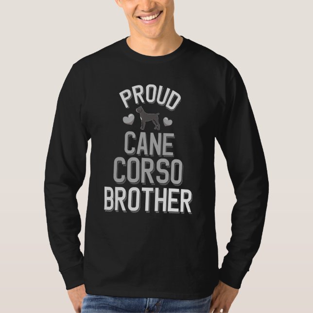 Mens Niedlich Proud Cane Corso Brother T-Shirt (Vorderseite)