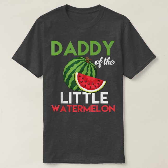 Mens Niedlich Watermelon Daddy Design Vater für Mä T-Shirt (Design vorne)