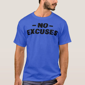 Mens NO EXCUSTIERT GYM Fitness Workout Bodybuildin T-Shirt