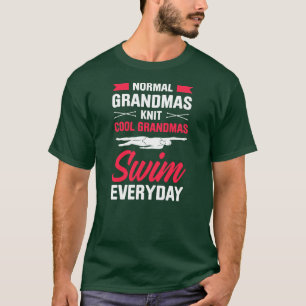 Mens Normal Grandmas Strick Cool Grandmas Swim T-Shirt