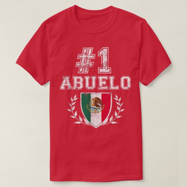 Mens Number One Abuelo Latino Spanischer Großvater T-Shirt (Design vorne)