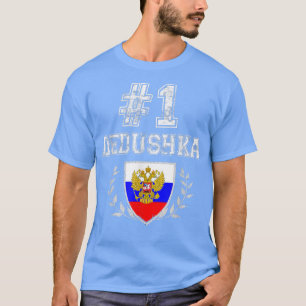 Mens Number One Dedushka Russischer Großvater T-Shirt