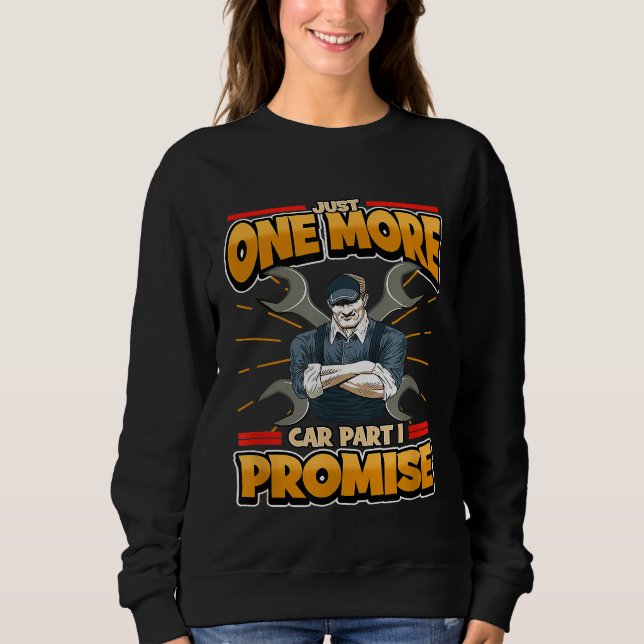Mens nur ein Auto Teil I Versprechen Automobil E Sweatshirt (Vorderseite)