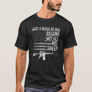 Mens nur ein regelmäßiger Vater, der Wölfe züchtet T-Shirt