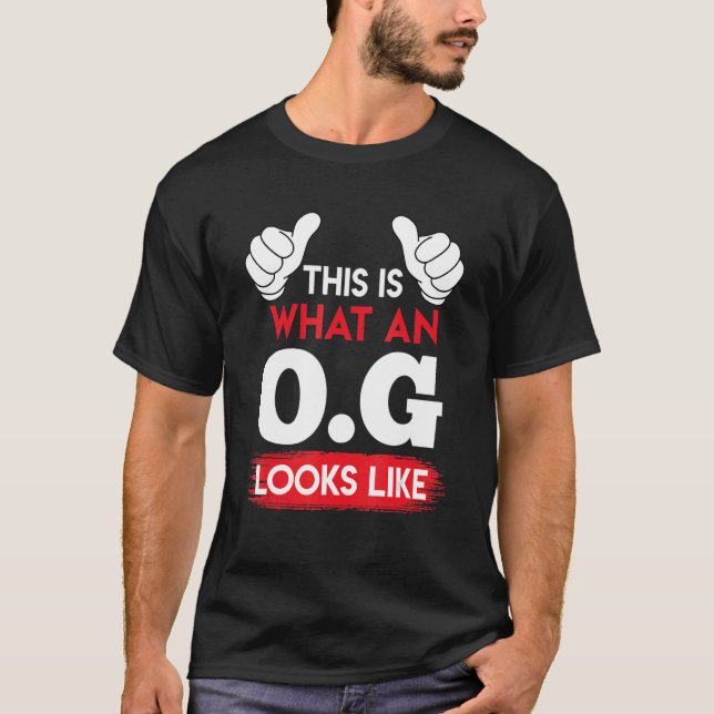 Mens O G Onkel Gangster Onkel T-Shirt (Vorderseite)