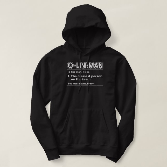 Mens Offensive gegen Lineman Definition Football F Hoodie (Design vorne)