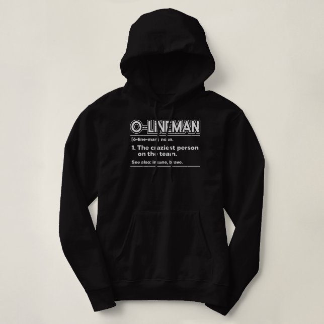 Mens Offensive gegen Lineman Definition Football F Hoodie (Design vorne)