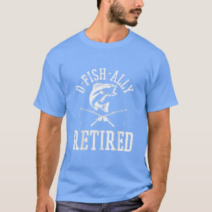 Mens Ohfishally Remüde Fisherman Funny Fishing Re T-Shirt