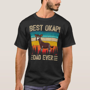 Mens Okapi Vintag Bester Okapi-Vater je Vater D T-Shirt