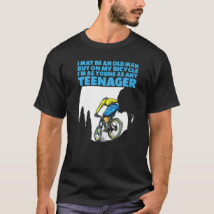 Mens Old Man Cyclist sagen Funny Bicycle T-Shirt