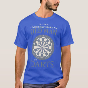 Mens Old Man Darts Funny Dartist Vater Geschenk T-Shirt