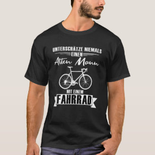 Mens Old Man mit Coolen Fahrradfahrer Grand T-Shirt