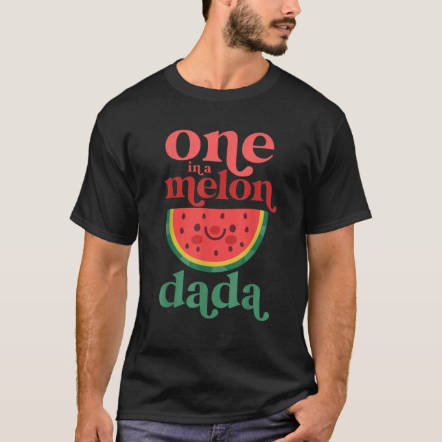 Mens one in a Melon Dada Niedliches Wassermelone T-Shirt (Vorderseite)