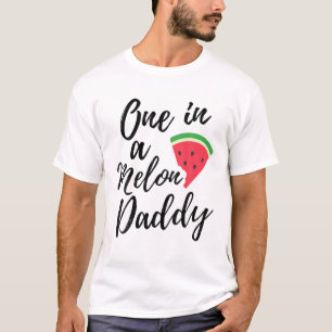 Mens one in a Melon Daddy Funny Watermelon Vater T-Shirt