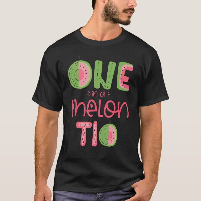 Mens one in a Melon Tio Niedliche Wassermelone Ers T-Shirt (Vorderseite)