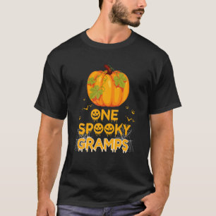 Mens One Spooky Gramps Funny Vater Family Hallowee T-Shirt