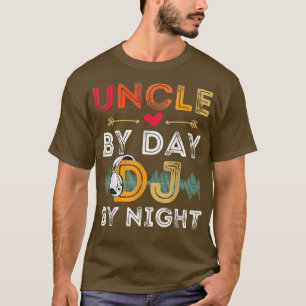 Mens Onkel für Tag DJ by Night Retro Vintag Deejay T-Shirt